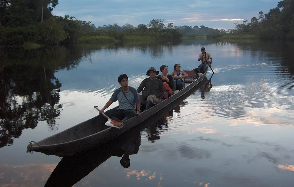 Amazon river canoe